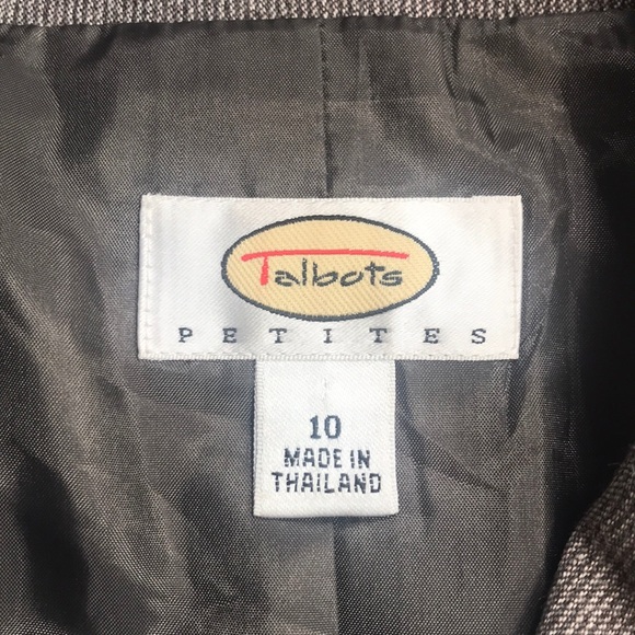 Talbots brown blazer size 10 Petite - Picture 4 of 6